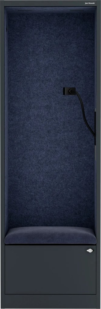 Sally 600mm korpus Antracytowy - siedzisko Granatowy