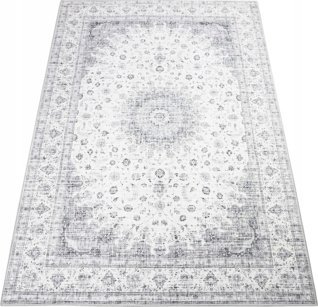 Vintage Szőnyeg Szürke Puha Klasszikus Minta 140X200