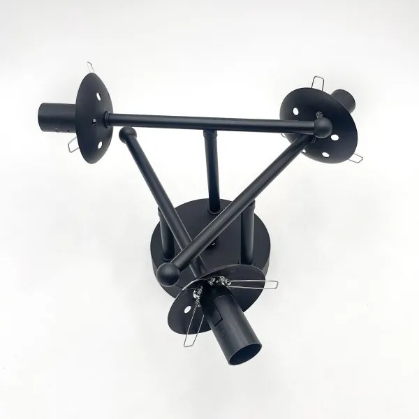 Brilagi - Felületre szerelhető csillár MALIVA 3xE14/15W/230V fekete/átlátszó