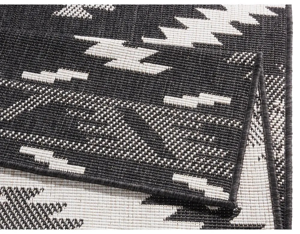 Malibu fekete-krémszínű kültéri szőnyeg, 230 x 160 cm - NORTHRUGS