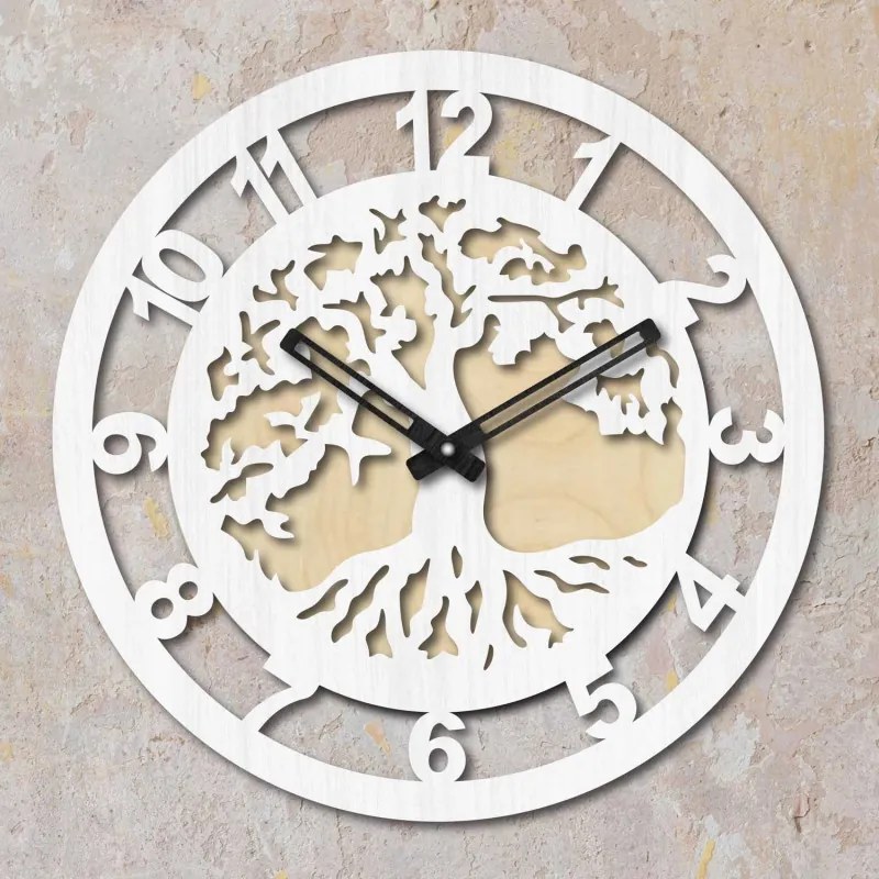 Falióra fa arab számokkal - ALECHELY