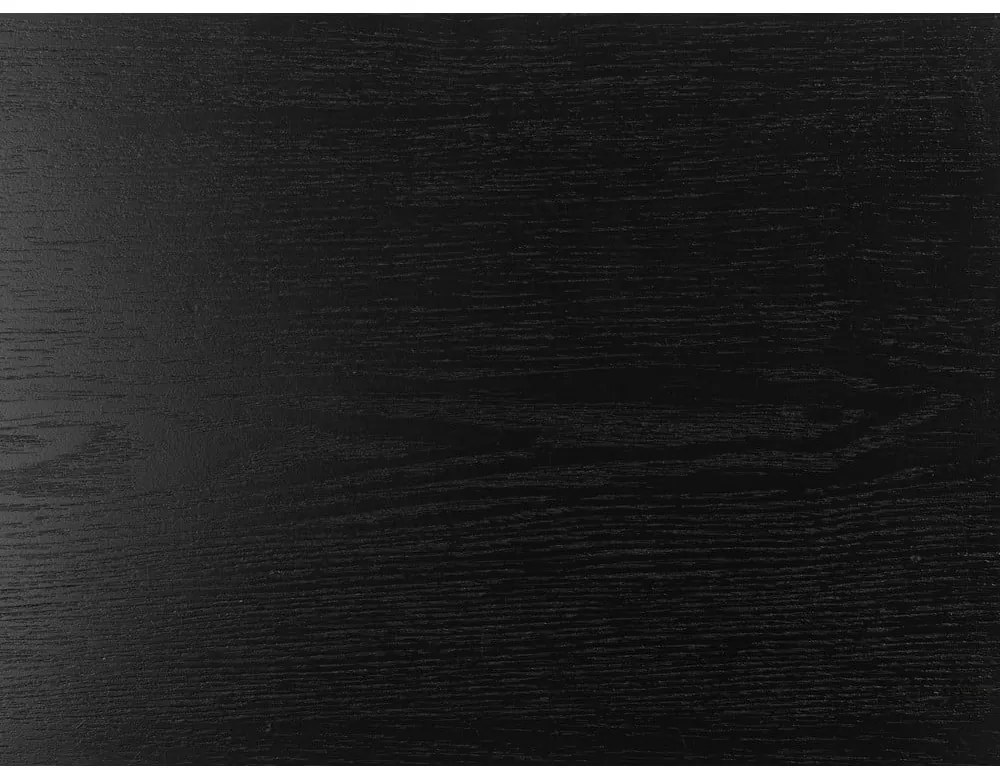 Fekete fali könyvespolc kőrisfa dekorral 75x91 cm Seaford – Actona