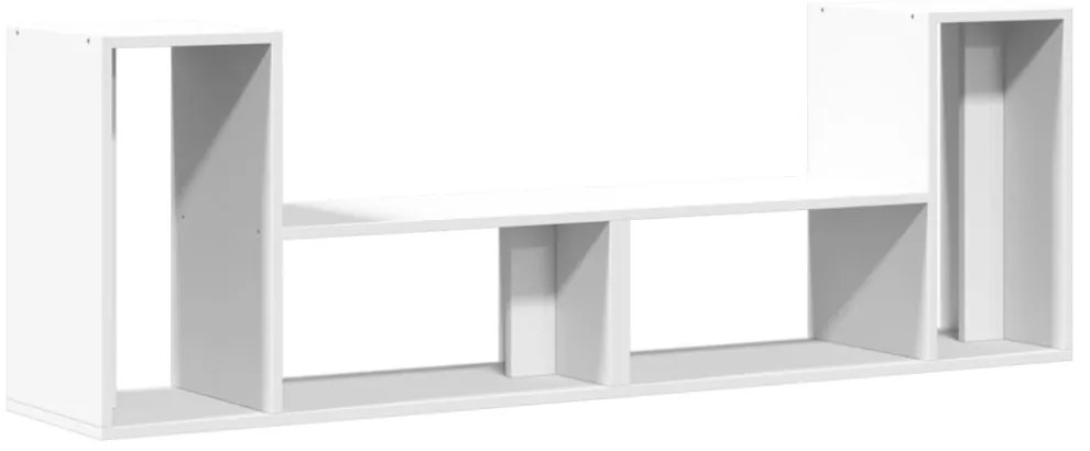 2 db fehér szerelt fa TV-szekrény 75 x 30 x 50 cm
