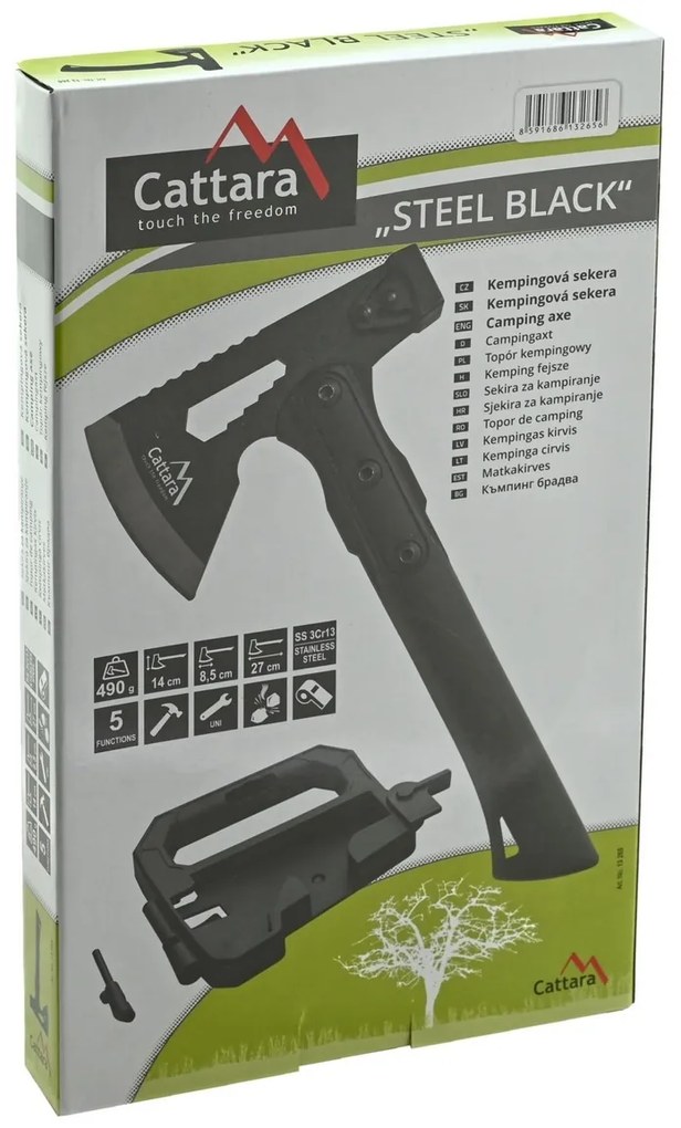 Cattara STEEL BLACK fejszék, 27 cm