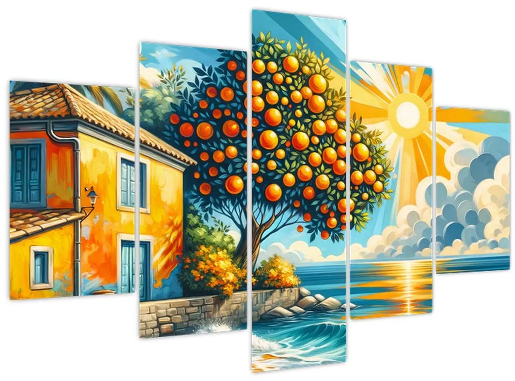 Kép - Ház narancsokkal I. (150x105 cm)