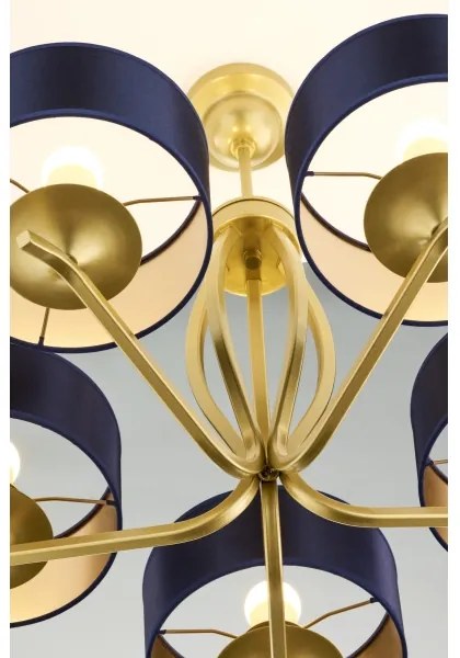 Jupiter 2114 - KASZMIR rudas csillár 5xE27/15W/230V kék/arany