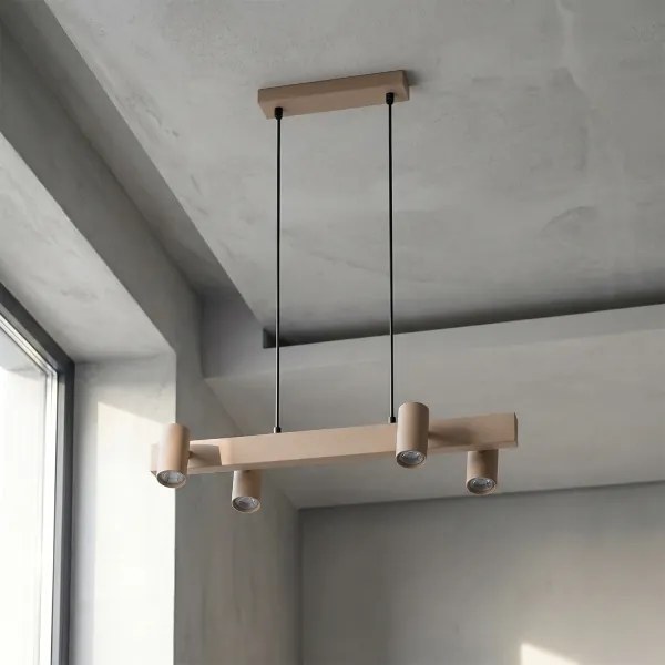 Brilagi - Kábeles csillár SELE 4xGU10/30W/230V bézs