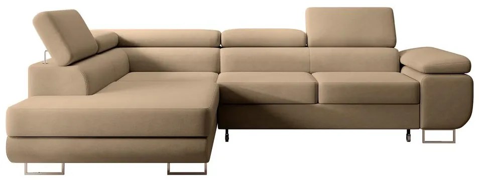 Sarokkanapé Stiletto (B) (közepes bézs + ezüst). 1099716