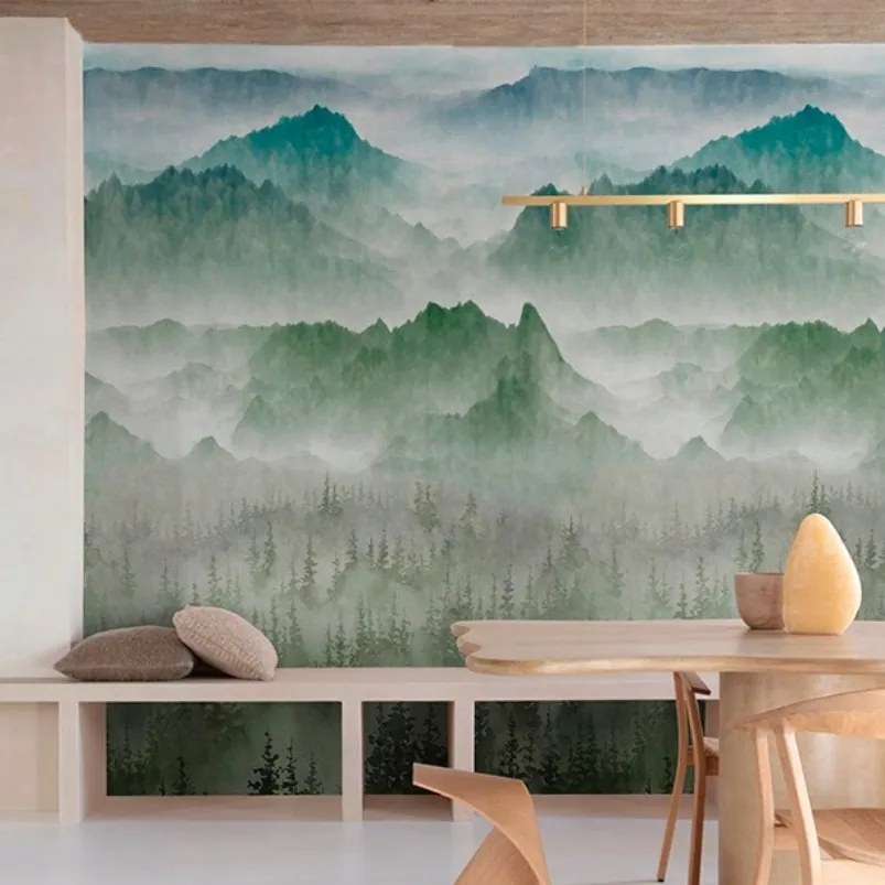 Mural tapéta hegyek, erdő fotótapéta tájkép