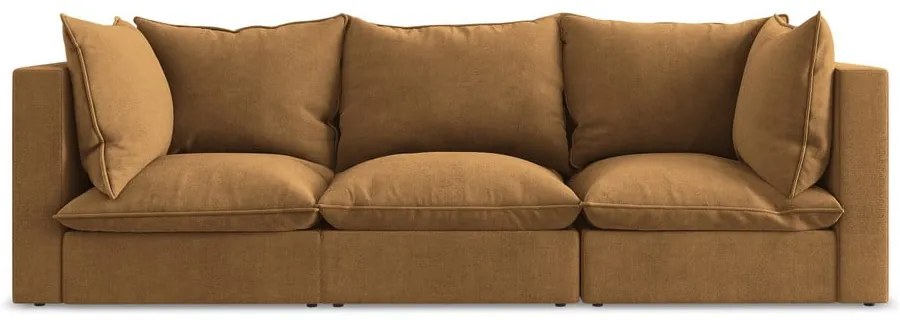 Terrakotta színű kanapé 255 cm Manao – Makamii