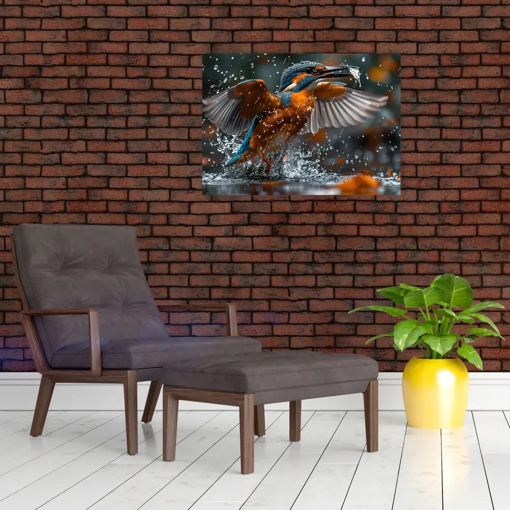 Üveg kép - Január (70x50 cm)