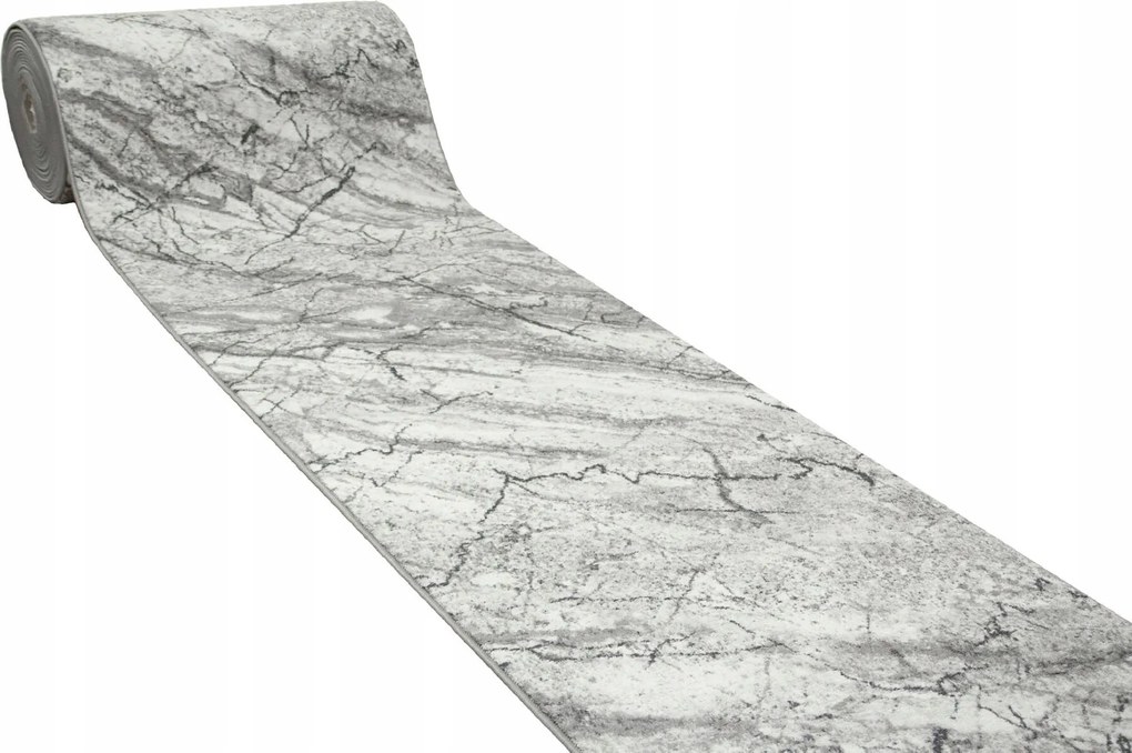 Futószőnyeg Szőnyeg 100cm széles Szürke Márvány Mintás Aqua Méret
