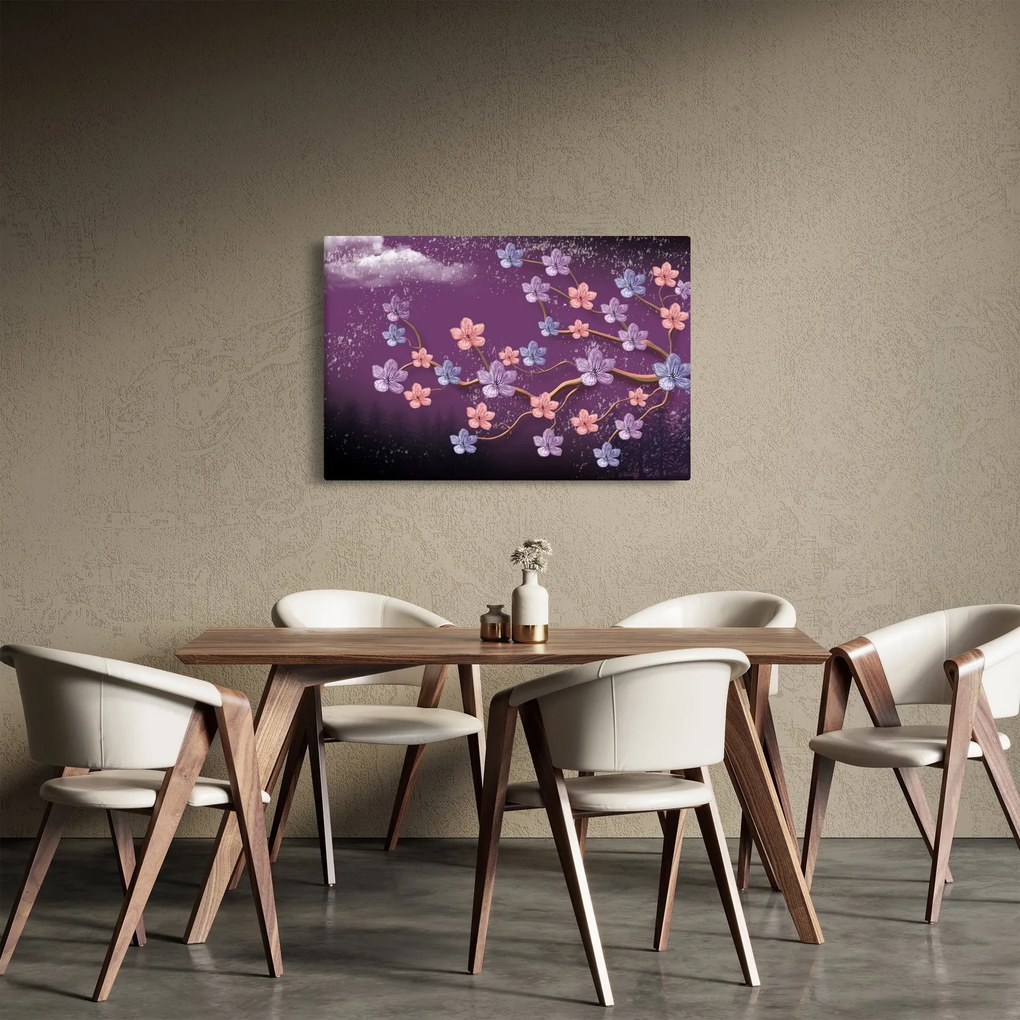 Kép - Tavaszi alkonyat (90x60 cm)