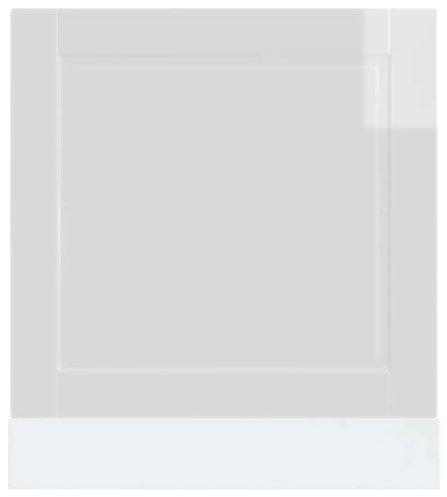 vidaXL mosogatógép panel Porto magasfényű fehér 60x1,5x67 cm gépi fa