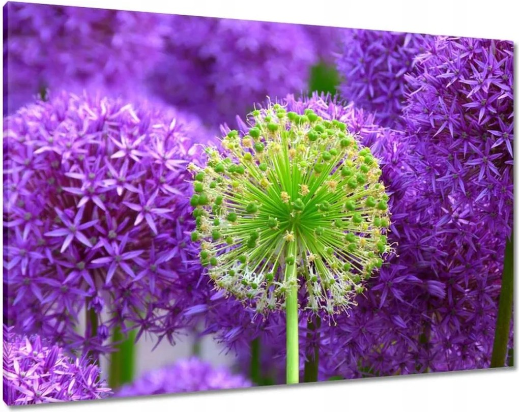 Vászonkép 100x70 Zöld virág