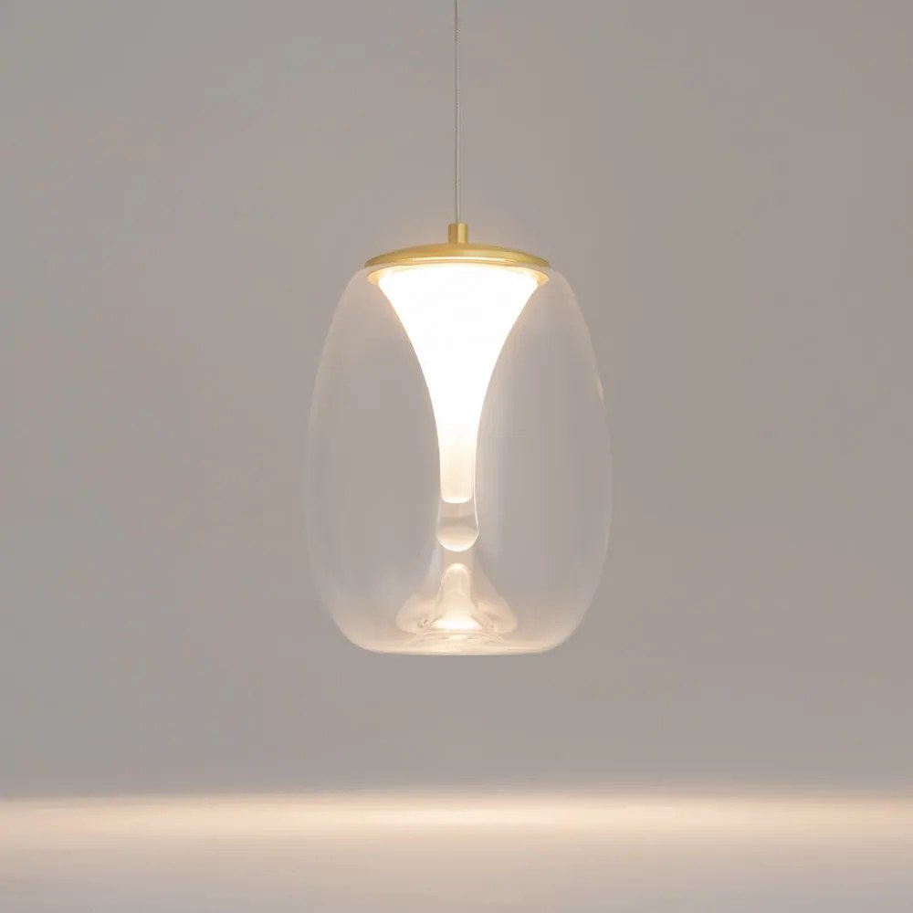 MAYTONI MOD282PL-L8G3K1 SPLASH Modern Függesztett Lámpa Átlátszó, Arany LED IP20