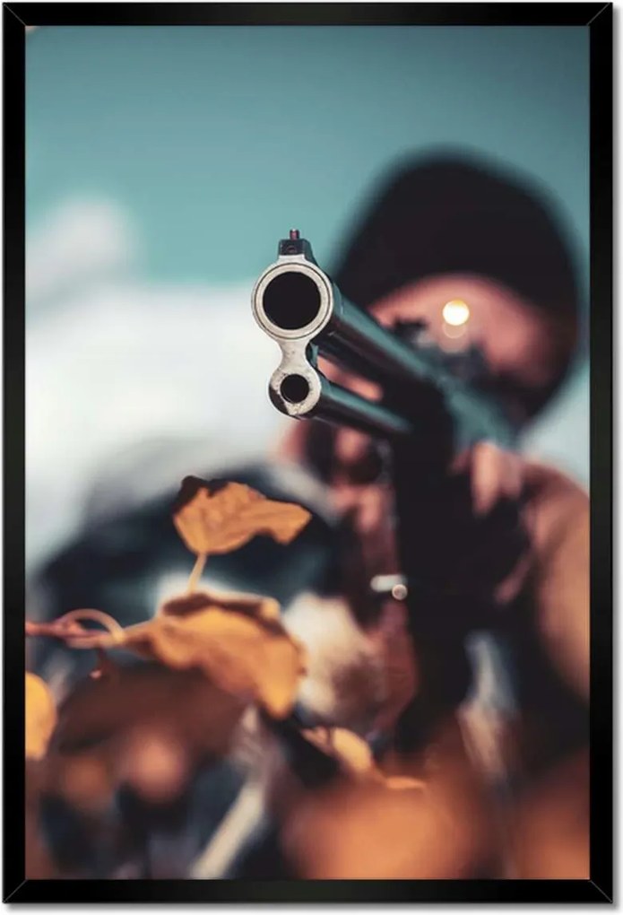 Poszterek keretben 40x60 Vadász puskával töltények