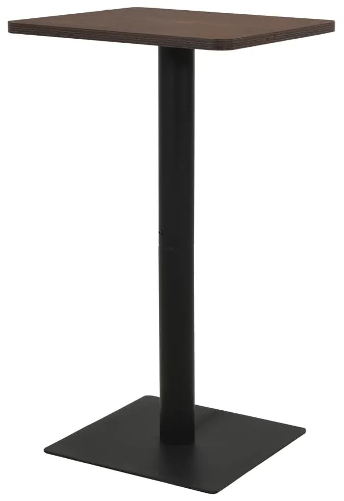 sötétbarna bisztróasztal 60 x 60 x 107 cm