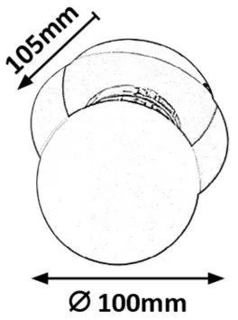 Rabalux 2110 - Fürdőszobai fali lámpa BECCA 1xG9/28W/230V IP44