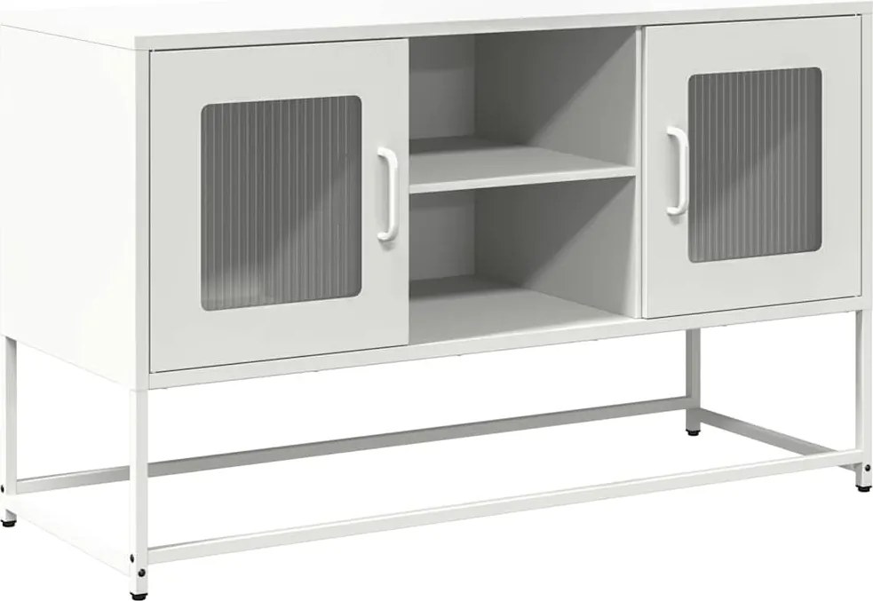 vidaXL fehér acél TV-szekrény 100,5x39x60,5 cm