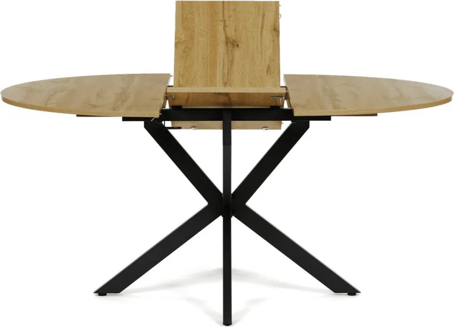 Étkezőasztal bővíthető 120–160 × 120 cm melamin tölgy OAK