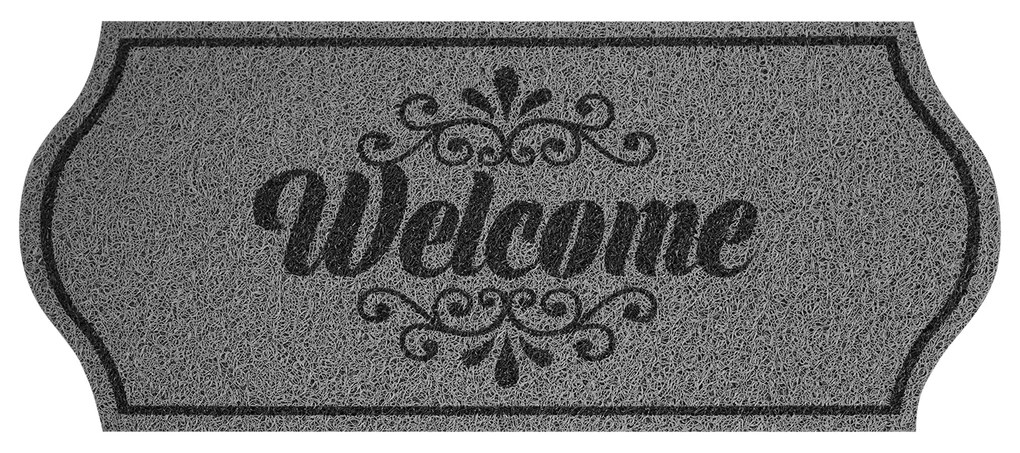 Lábtörlő Welcome szürke
