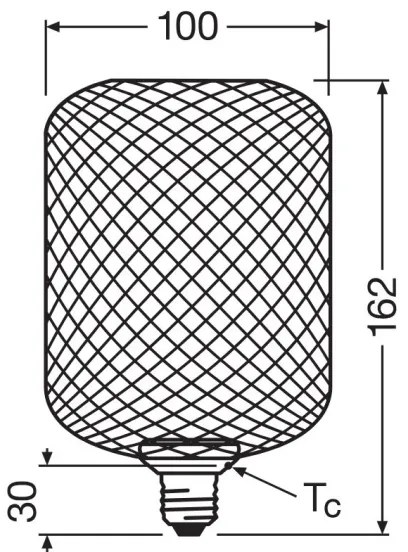 LED Izzó DECOR FLAT E27/3,5W/230V 2700K fekete - Osram