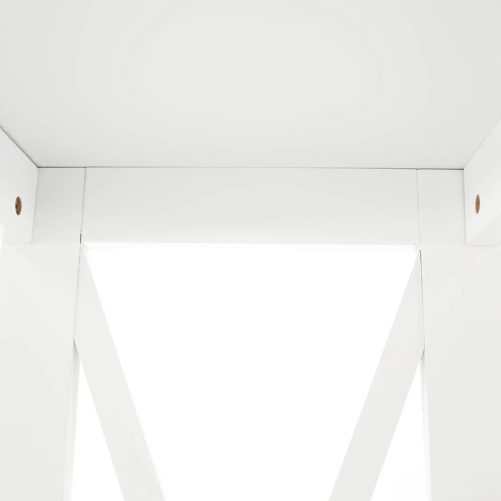 Konzolasztal, fehér, APOLOS