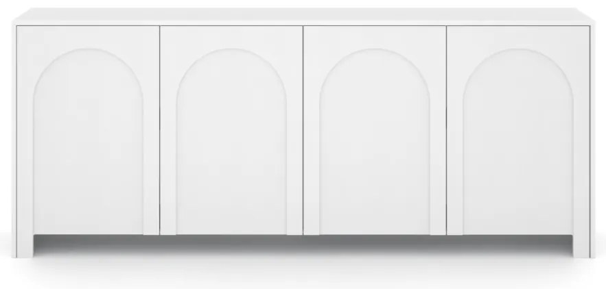 4 Ajtós Komód Matt Fehér Színben. ARCO