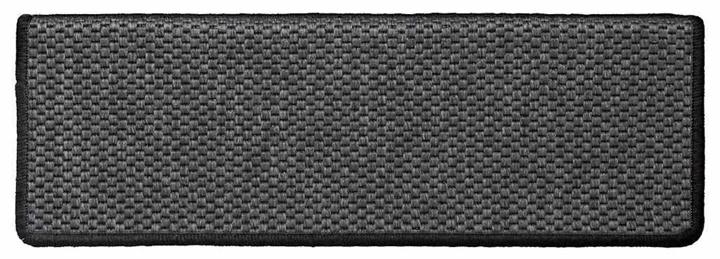 15 db szizál hatású antracitszürke lépcsőszőnyeg 65x21x4 cm
