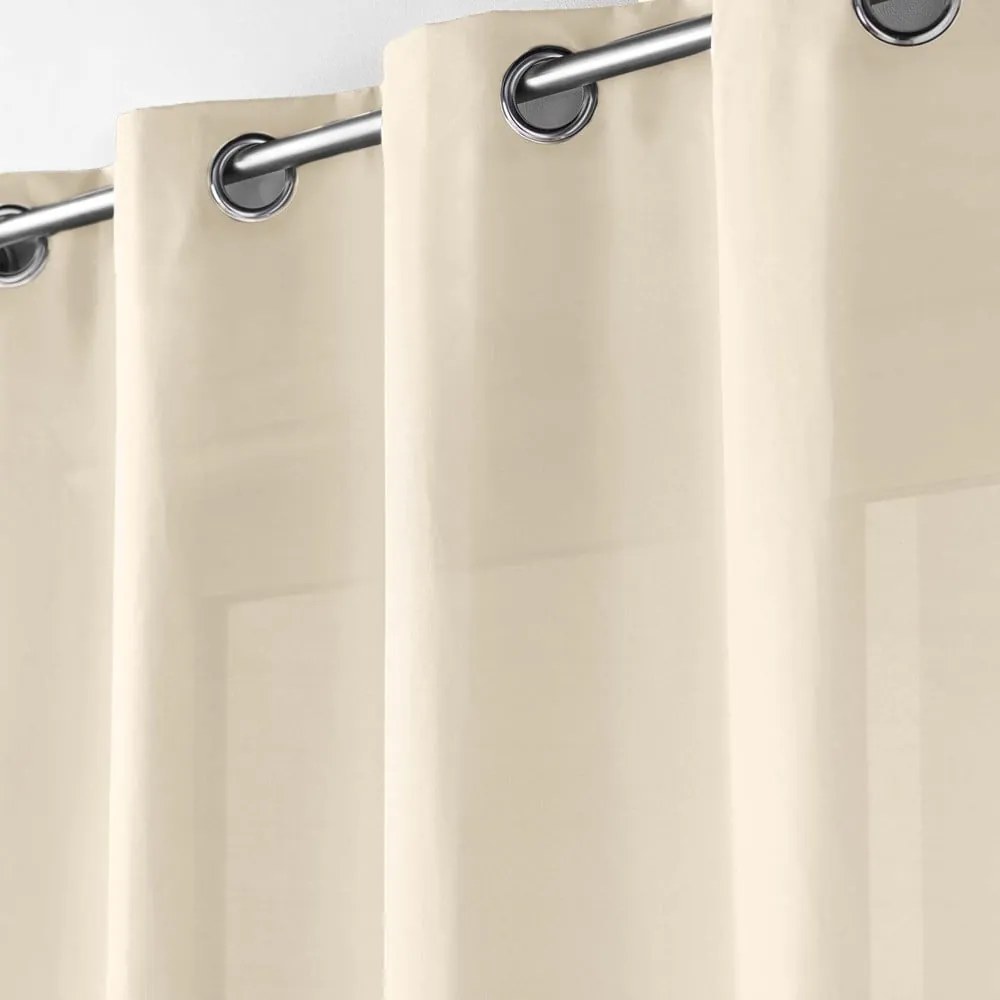 Bézs mikroszálas függöny 140x280 cm Absolu – douceur d'intérieur