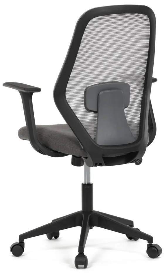Scaun de birou pivotant de culoare gri cu mecanism de balansare. KA-V3149