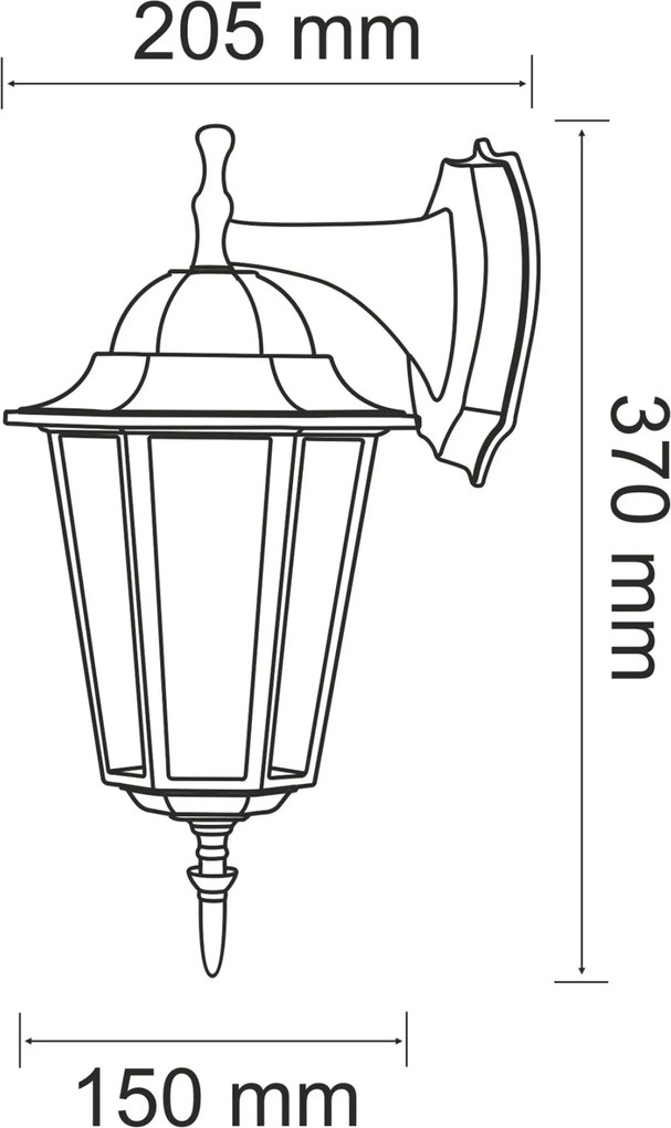 Polux LIGURIA-LT 201935 Fali lámpa 1x20W/E27 IP43