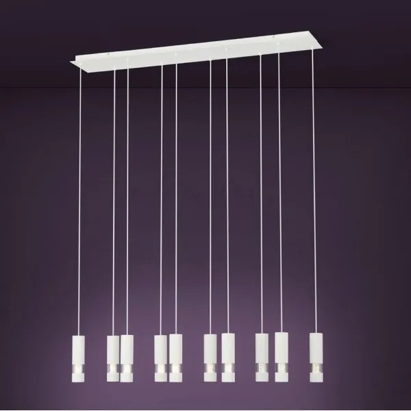 Eglo 39703 - LED Csillár zsinóron BERNABETA 10xGU10/5W/230V fehér