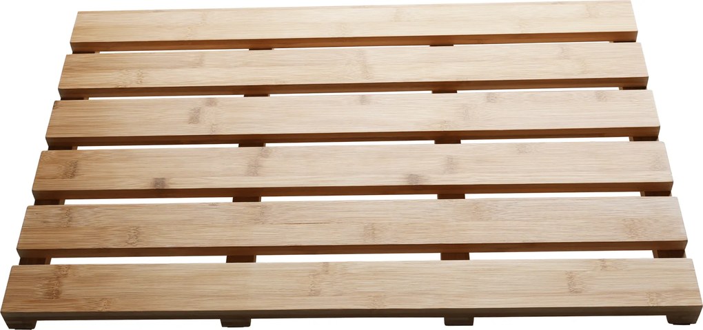 Csúszásgátló szőnyeg a fürdőszobába, természetes lakkozott bambusz, KLERA