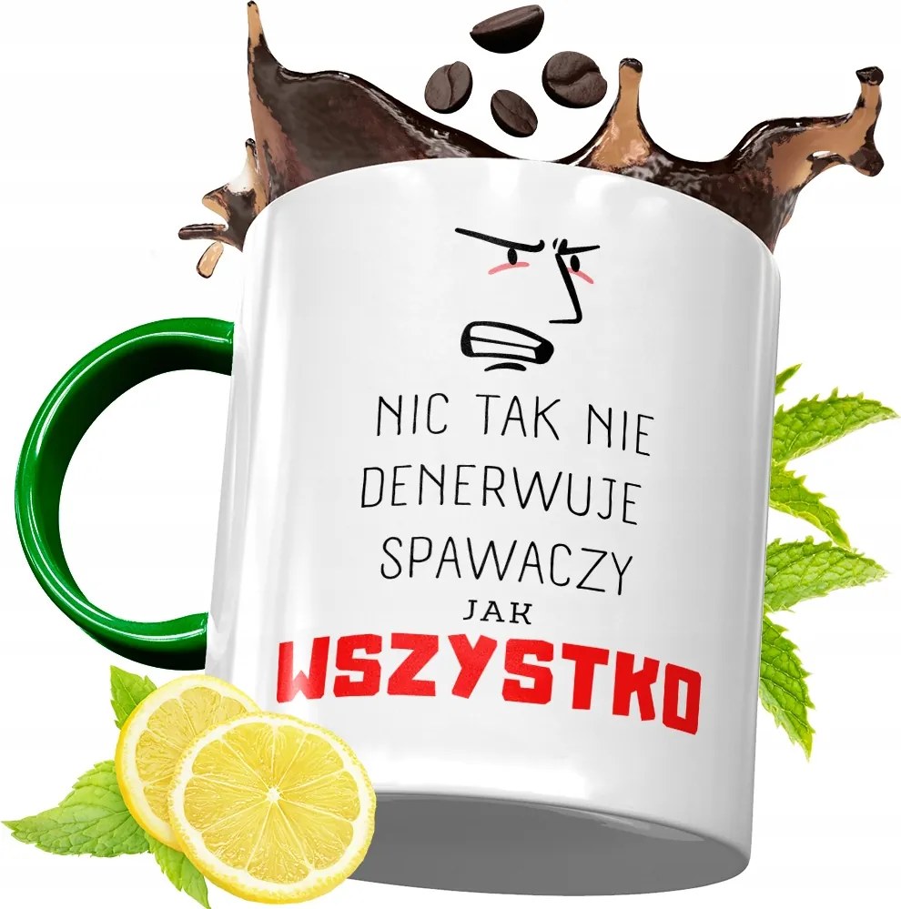 Zöld Bögre Hegesztőnek Születésnapra Ajándék fényképes nyomtatással