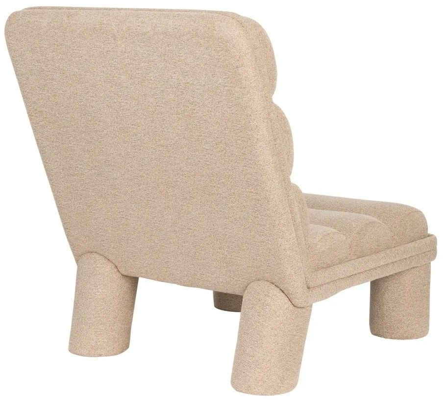 Bézs buklé fotel Fern – Dutchbone