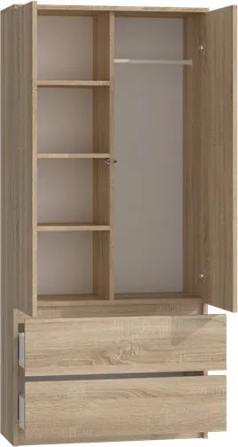 SS-90 gardróbszekrény, sonoma