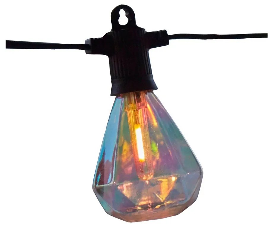 Konnektorhoz csatlakoztatható-napelemes fényfüzér, izzók száma 10 db, hosszúság 300 cm Marcus – Sirius