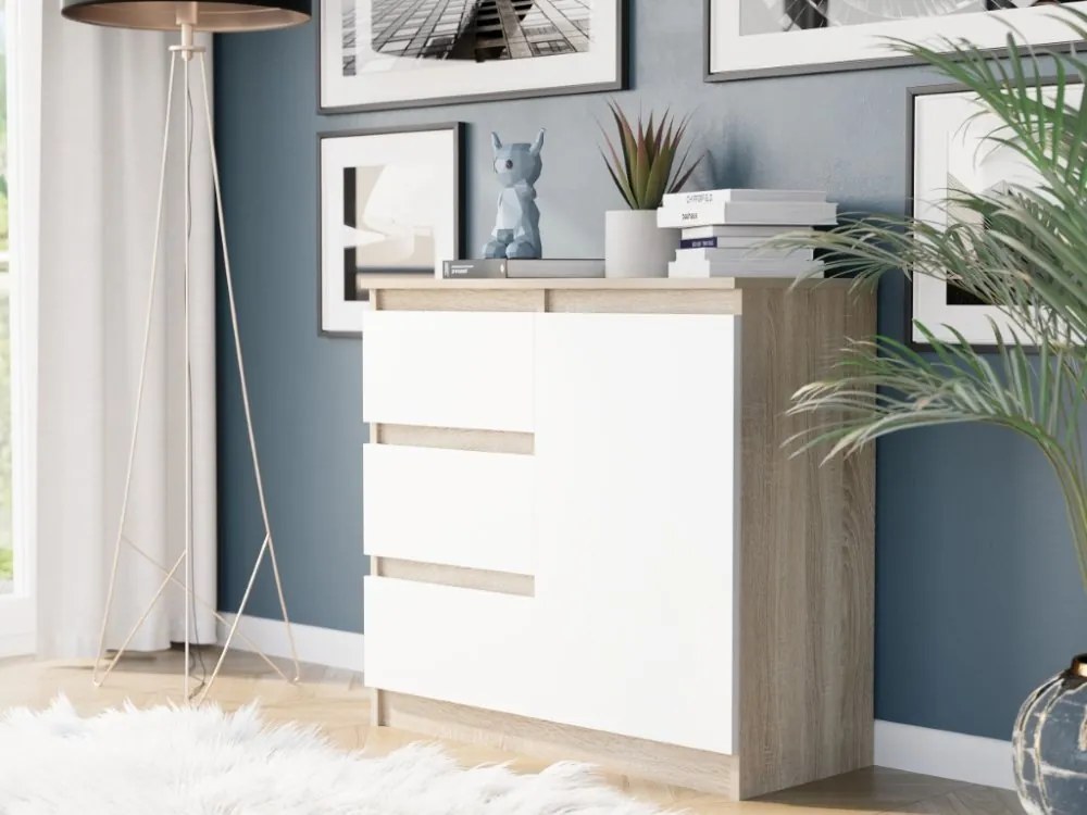 R-80-S3 fiókos komód 80 cm-es fiókokkal - különböző színváltozatokban antracit