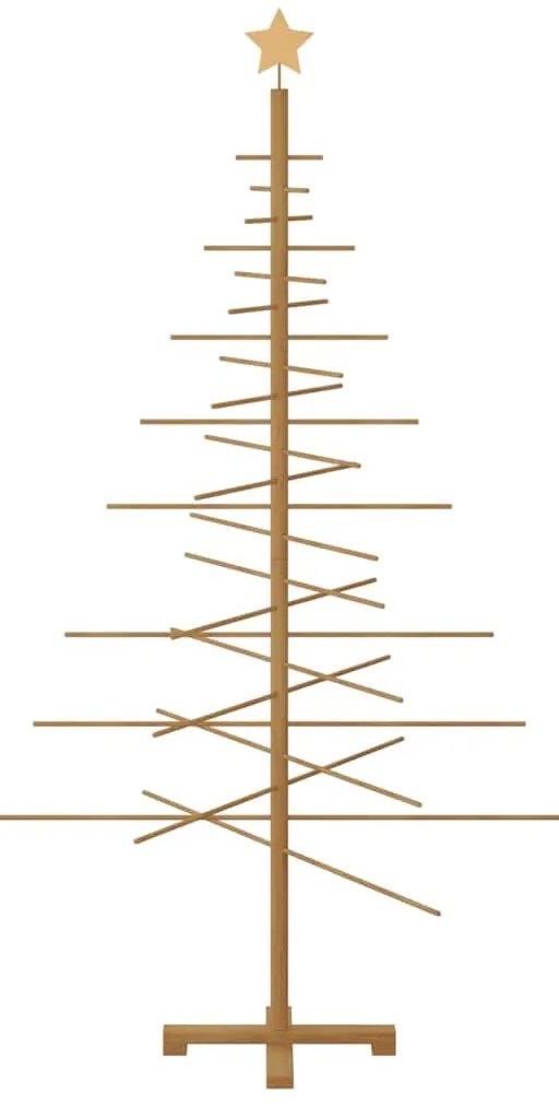 Fából készült Karácsonyfa állvánnyal Barna 180 cm bambusz