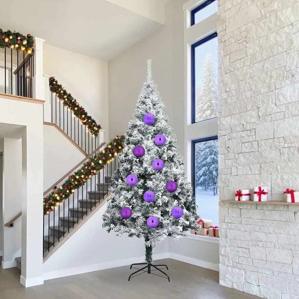 Karácsonyi Díszgömb Készlet 4 pcs Lila