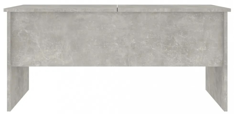 betonszürke szerelt fa dohányzóasztal 102 x 50,5 x 46,5 cm