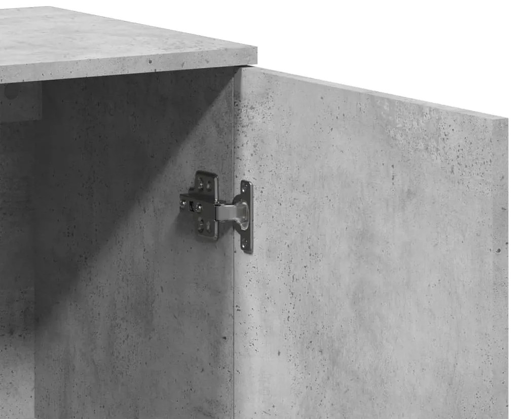 2 db betonszürke szerelt fa tálalószekrény 79 x 38 x 80 cm