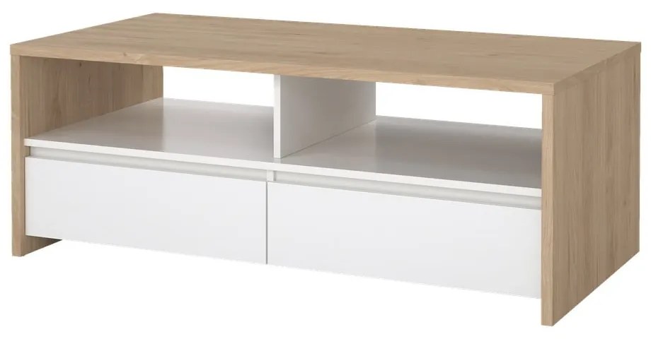 Fehér-natúr színű dohányzóasztal 60x120 cm Next – Tvilum