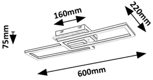 Rabalux 71393 - RAMIN dimmelhető mennyezeti lámpatest LED/30W/230V 3000-6500K + távirányító