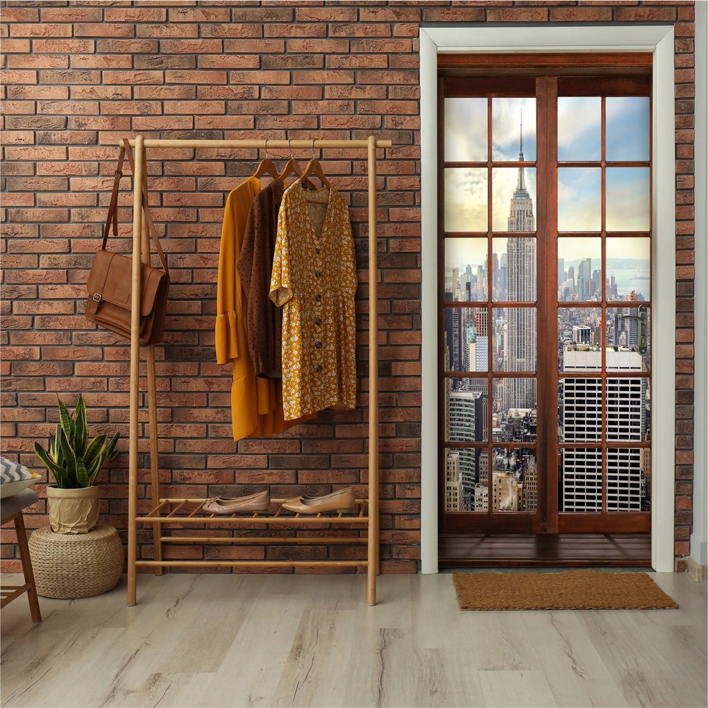 Fotótapéta Ajtó Öntapadós Új York Konyha Fürdőszoba Furnér