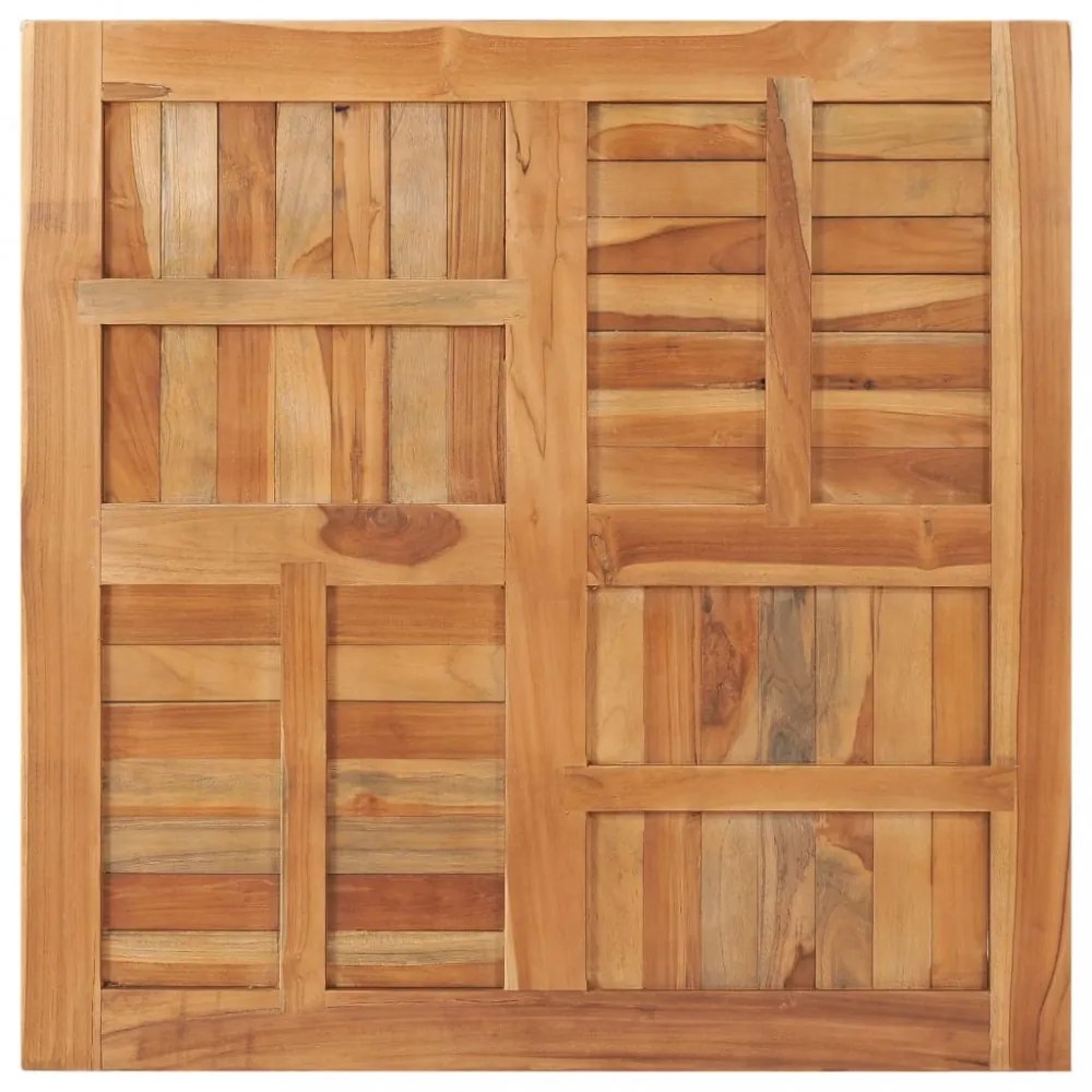 tömör tíkfa asztallap 90 x 90 x 2,5 cm