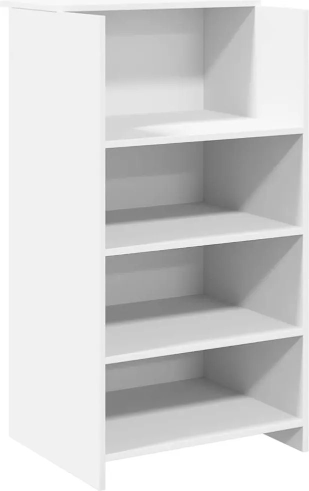 vidaXL fehér, rétegelt fa recepciósasztal 55 x 50 x 103,5 cm