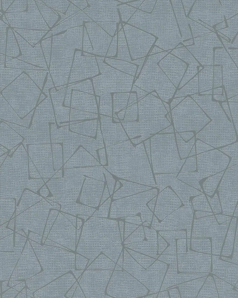 Szürke Vinil Tapéta Ezüst Geometrikus Minta Négyzetek Tapéta